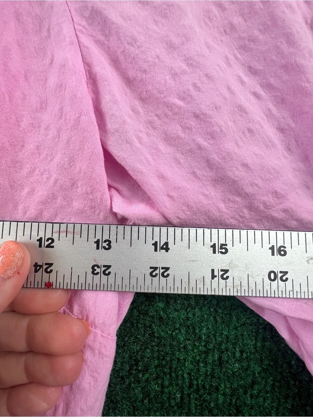 Gianni Bini Pink Wrap-Tie Tiered Dress with Balloon Sleeves (SKU#20021)